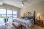 Master Suite - King Bed with Lakeside Balcony Entrance 